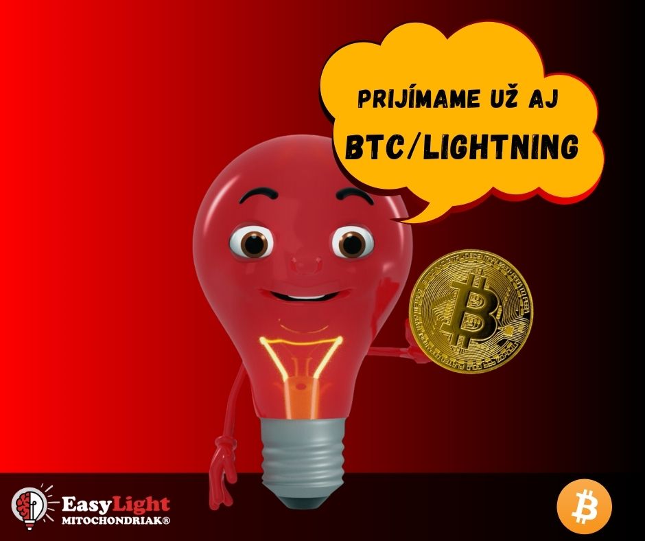 Zariadenia Mitochondriak® nakúpite už aj za Bitcoin