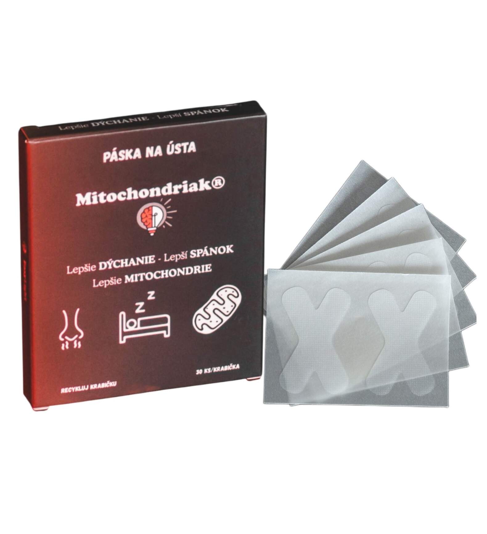 Páska na ústa Mitochondriak® pre lepší spánok (30ks)