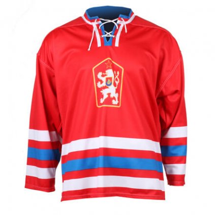 Replika ČSSR 1976 hokejový dres červená (Velikost oblečení S)