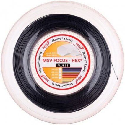 Focus HEX Plus 38 tenisový výplet 200 m černá (Průměr 1,15)