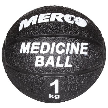 Black gumový medicinální míč (Hmotnost 1 kg)
