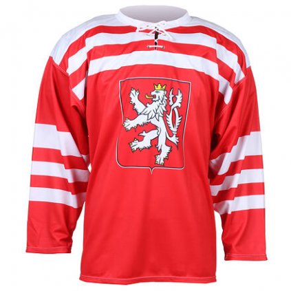 Replika ČSR 1947 hokejový dres červená (Velikost oblečení S)