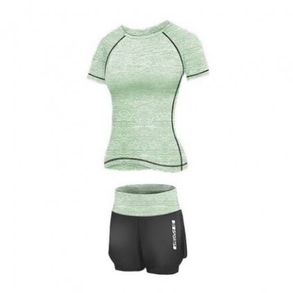 Runner Short 2W fitness set zelená (Velikost oblečení S)