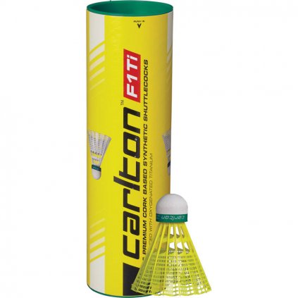 Badminton míčky CARLTON F1 Ti Yellow) (pomalý/zelený