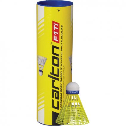 Badminton míčky CARLTON F1 Ti Yellow (střední/modrý) (Velikost Univerzální)
