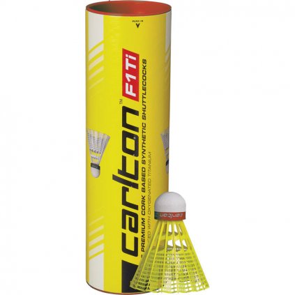 Badminton míčky CARLTON F1 Ti Yellow (rychlý/červený) (Velikost Univerzální)