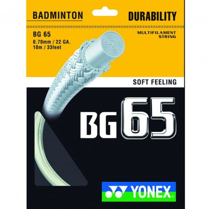 Badmintonový výplet YONEX BG 65 - 10 m (Barva bílá, kód KNB6510-501)