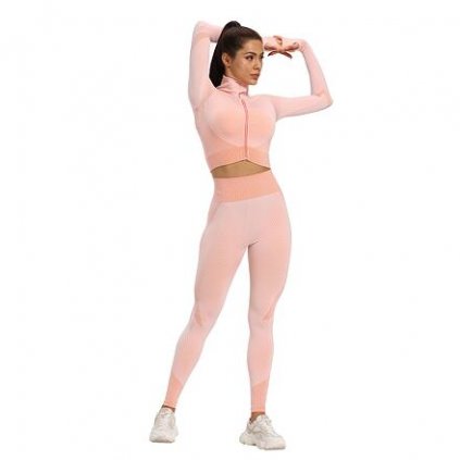 Yoga Sense fitness set dámský růžová