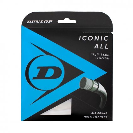 Tenis struny DUNLOP ICONIC ALL 17G 1,25 mm (délka 12 m) (Velikost Univerzální)