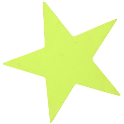 Star značka na podlahu žlutá