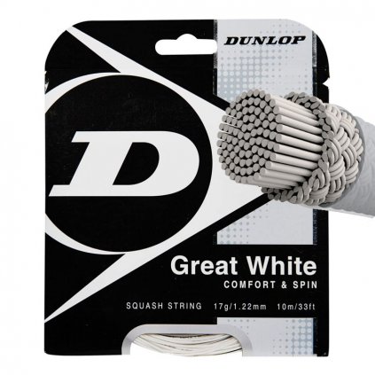 Squash struny DUNLOP STRUNY squash - BIO GREAT 17G/1,22 mm (SET 12m) (Velikost Univerzální)
