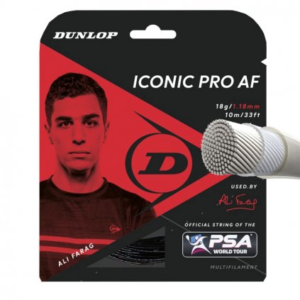 Squash struny DUNLOP PRO Ali Farag 18G/1,18 mm (SET 12 m) (Velikost Univerzální)