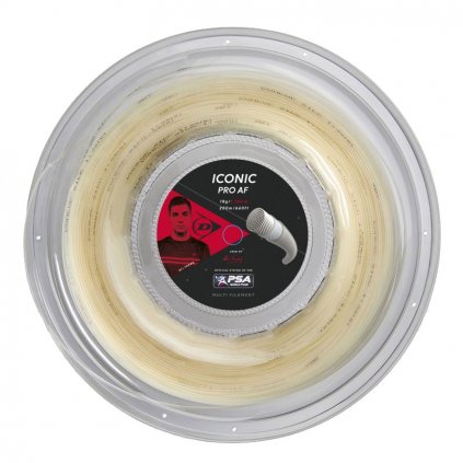Squash struny DUNLOP PRO Ali Farag 18G/1,18 mm (KOLO 200 m) (Velikost Univerzální)