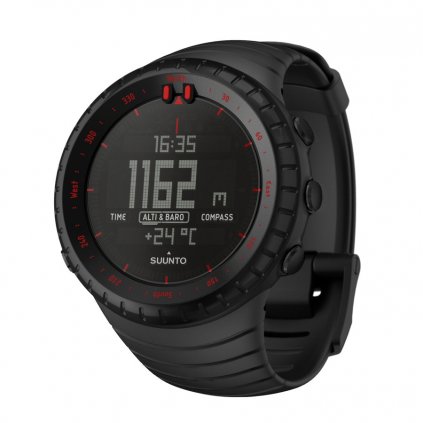 Suunto Core Black Red All Black Strap