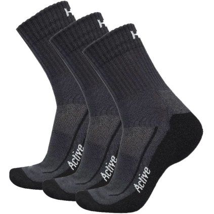 Ponožky Active 3pack černá (Velikost L (41-44))