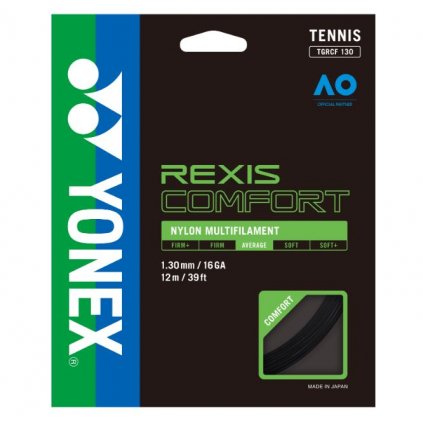 Tenisový výplet YONEX REXIS COMFORT 130 - 200 m (Barva bílá, kód KNT130RXCFC200-501)