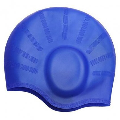 Ear Cap plavecká čepice modrá