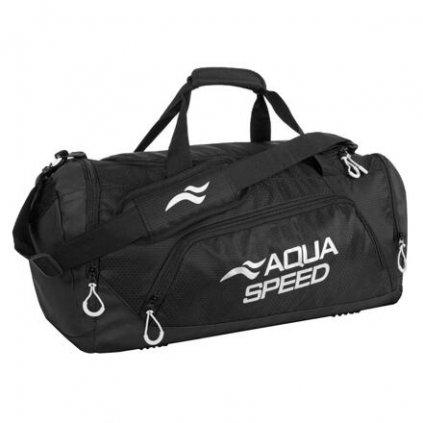 Duffle Bag M sportovní taška černá-bílá