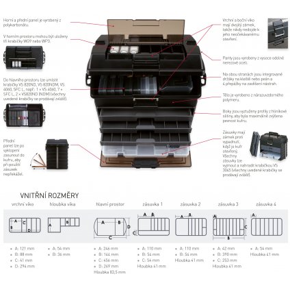 Versus Box VS 8050, 54,2x39,7x30cm,černý