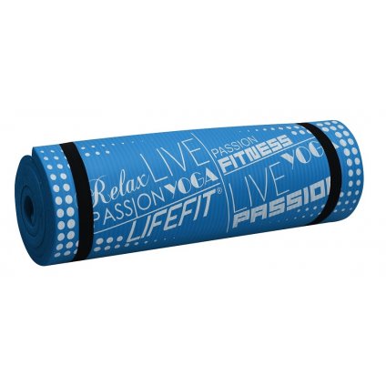 Podložka LIFEFIT® YOGA MAT EXKLUZIV PLUS, 180x58x1,5cm, modrá