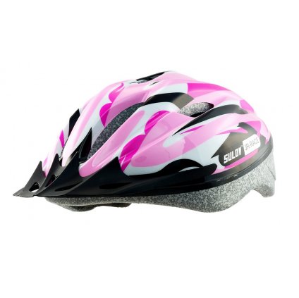 Dětská cyklo helma SULOV® JR-RACE-G, růžová (Helma velikost M)