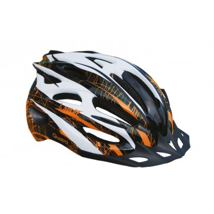 Cyklo helma SULOV® QUATRO, černo-oranžová (Helma velikost L)
