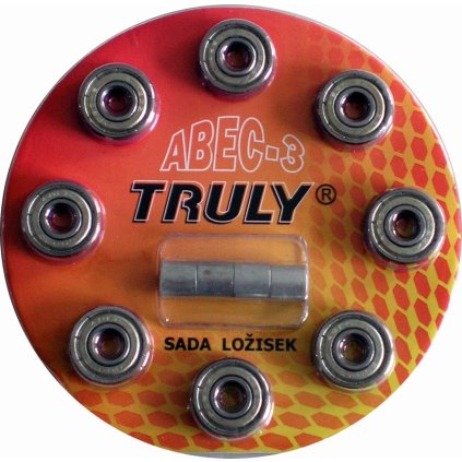 Sada ložisek TRULY® ABEC 3 - Carbon/8ks