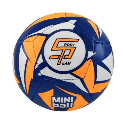 Fotbalový míč miniball SPORTTEAM® S2, modro-neon.oranžový