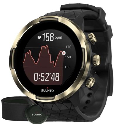 Suunto 9 Baro Gold Silicone strap + HR – Limitovaná kolekce