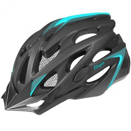 Venus cyklistická helma černá-mint (Velikost oblečení S-M)
