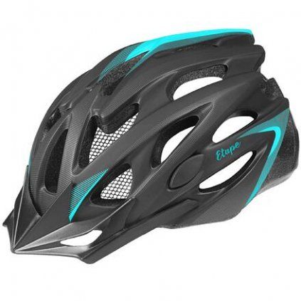 Venus cyklistická helma černá-mint