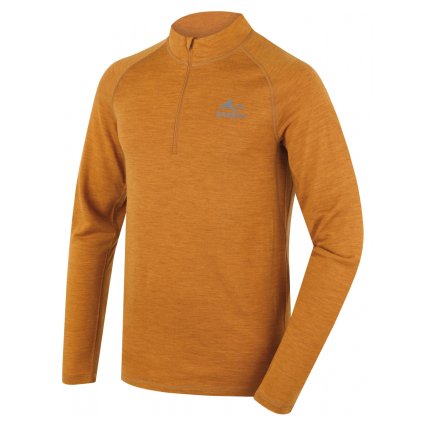 Merino termoprádlo triko Merow zip M mustard