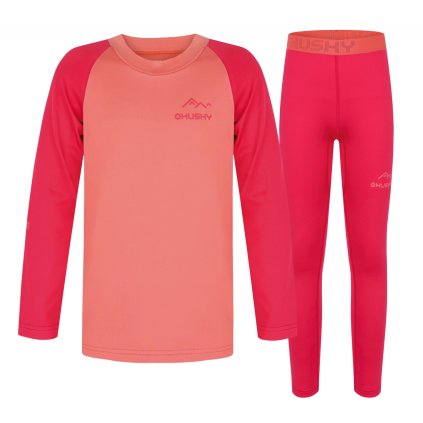 Dětské termoprádlo Active winter Tombo light orange/pink (Velikost 122)