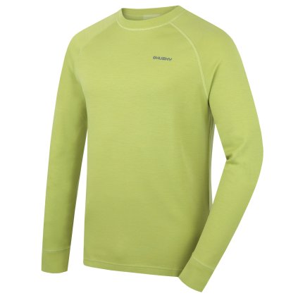 Pánská merino mikina Aron M bright green (Velikost L)