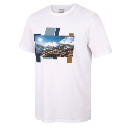 Pánské bavlněné triko Tee Skyline M white