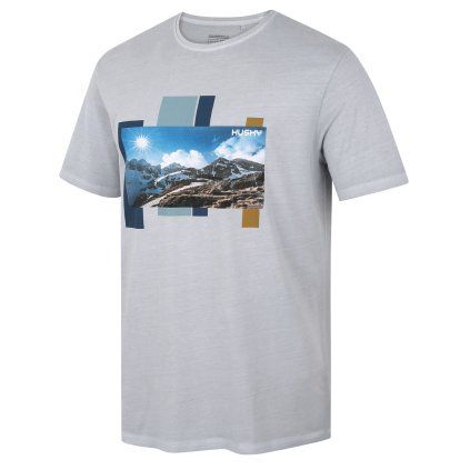 Pánské bavlněné triko Tee Skyline M light grey (Velikost L)