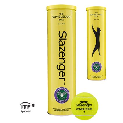 Tenisové míče SLAZENGER WIMBLEDON 4 BT (Velikost Univerzální)
