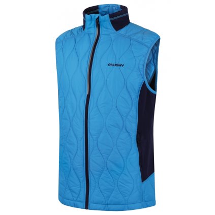 Pánská plněná ultralehká vesta Nimesie M blue (Velikost L)