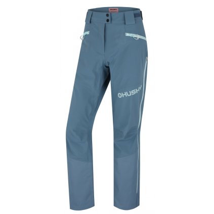 Dámské hardshell kalhoty Kippe L faded turquoise (Velikost L)