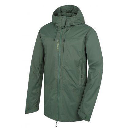 Pánský hardshell kabát Nestia M green (Velikost L)