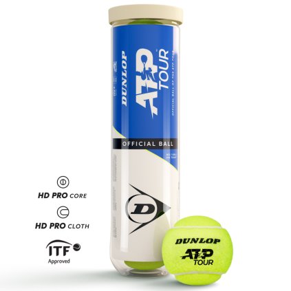 Tenisové míče DUNLOP ATP (Velikost Univerzální)