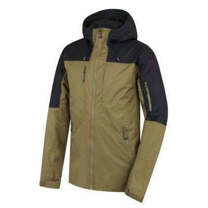 Pánská hardshell bunda Nickin M khaki/black (Velikost L)