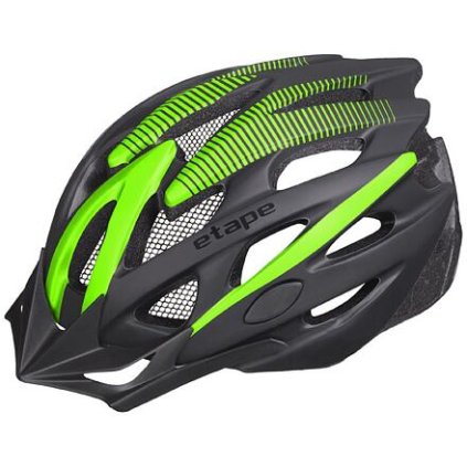 Twister cyklistická helma černá-zelená (Velikost oblečení S-M)