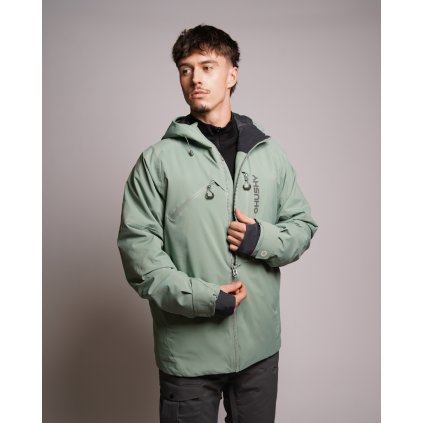 Pánská lyžařská bunda Grut M faded green (Velikost L)