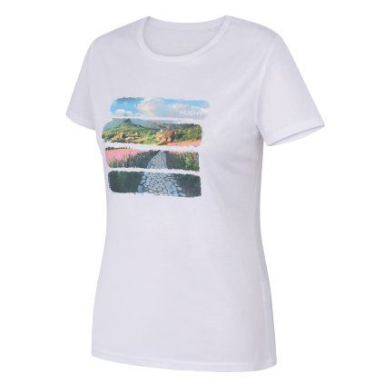 Dámské bavlněné triko Tee Flo L white (Velikost L)