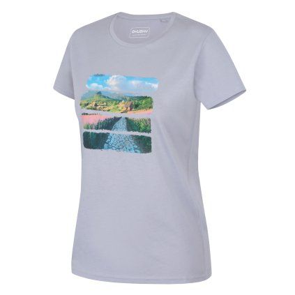 Dámské bavlněné triko Tee Flo L light blue (Velikost L)