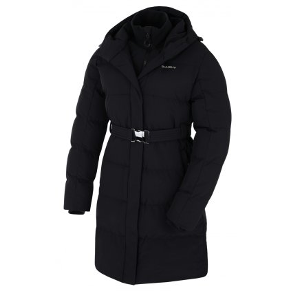 Dámský hardshellový plněný kabát Nerine L black (Velikost L)