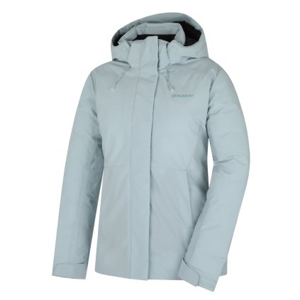 Dámská hardshellová plněná bunda Nurme L light mint (Velikost L)