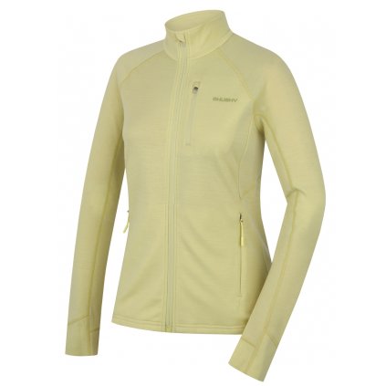 Dámská mikina z merino vlny Alou L bright green (Velikost L)