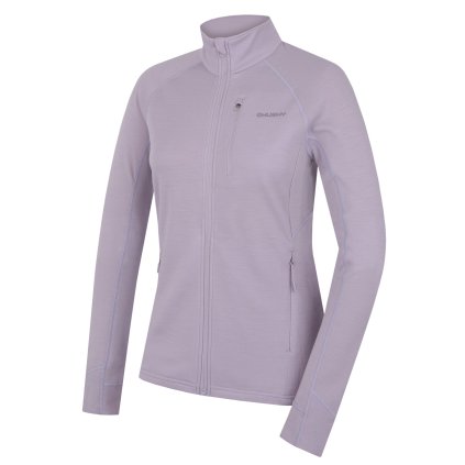 Dámská mikina z merino vlny Alou L light purple (Velikost L)
